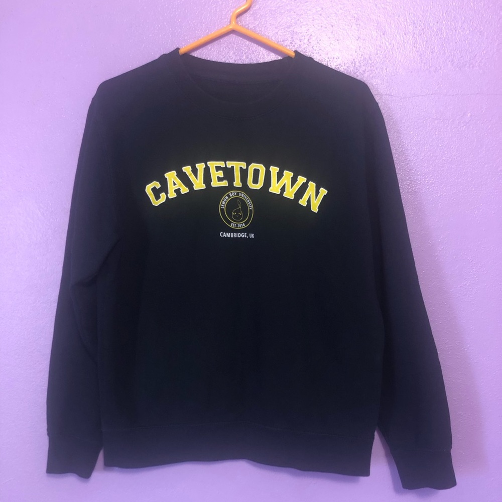 Cavetown Lemon Boy University Navy Sweatshirt